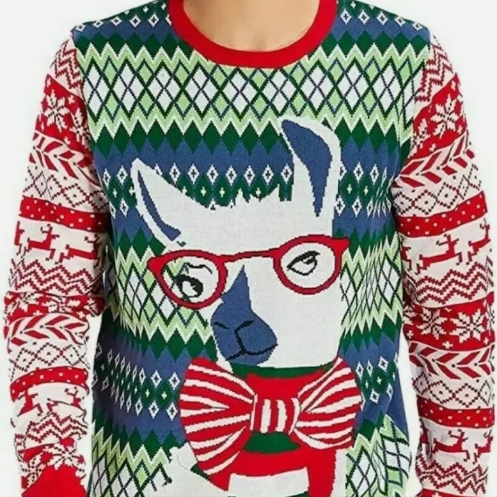 Raisevern Lama Christmas Holiday ugly
